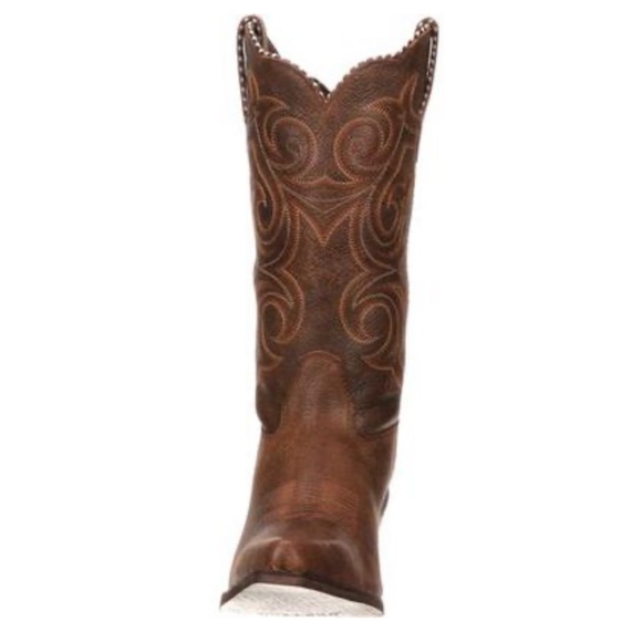 Crush by Durango Scall-upped brown leather cowboy boots 11M - Picture 3 of 7